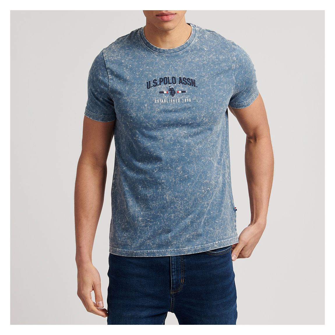 Blue Acid Wash T-Shirt main product photo