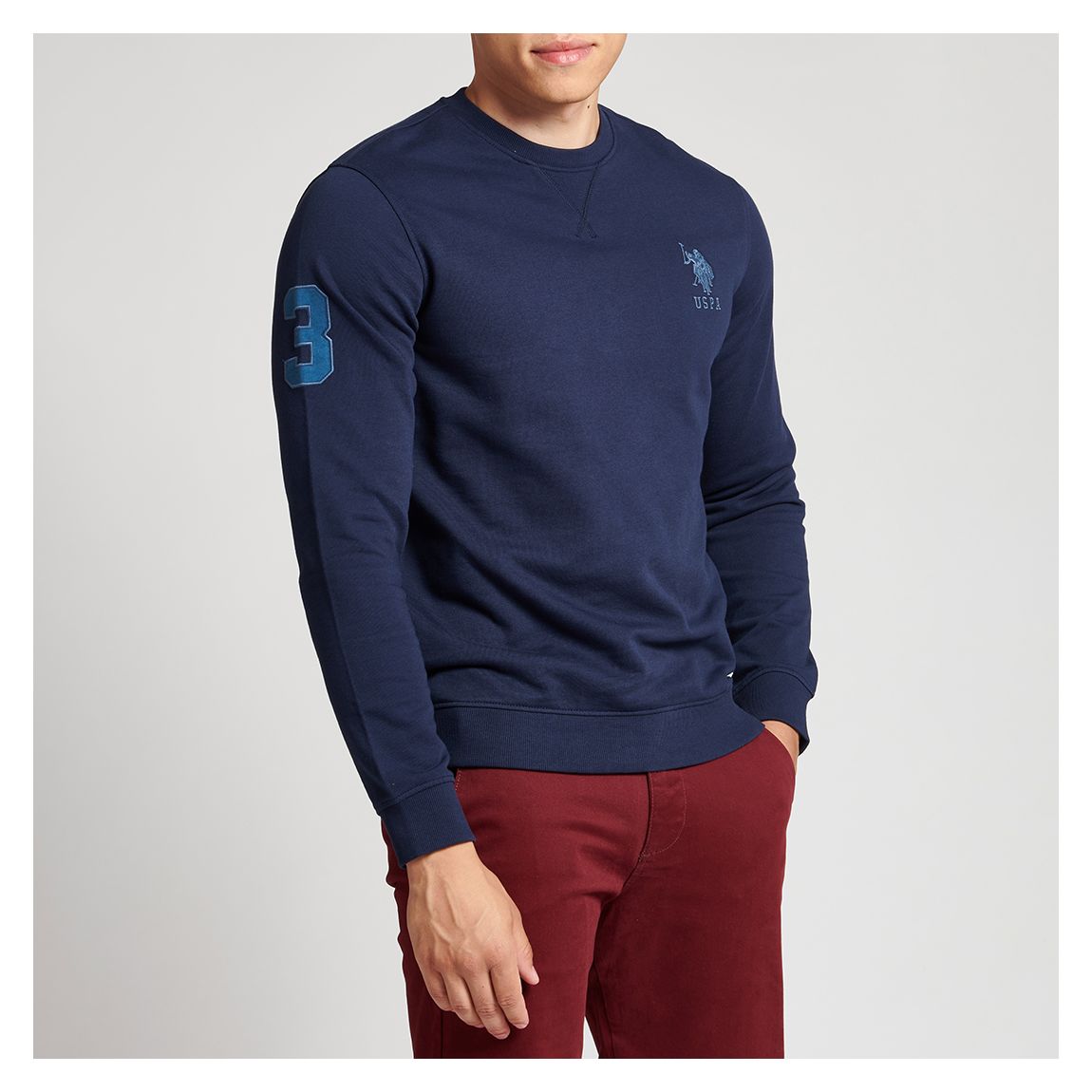 Navy Player Cotton Sweatshirt main product photo