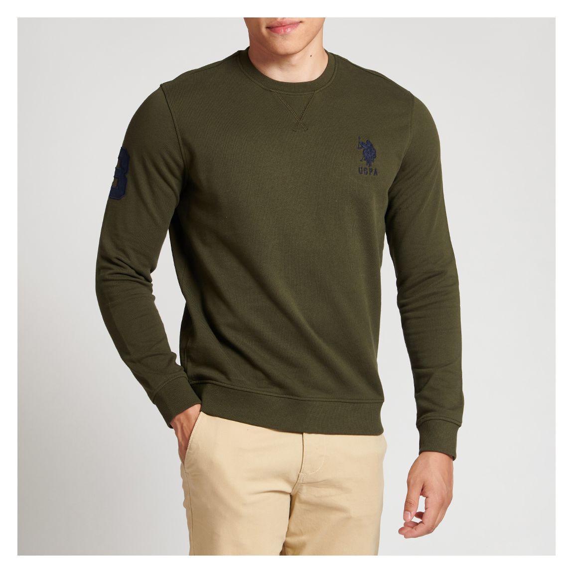Khaki Player Cotton Sweatshirt main product photo