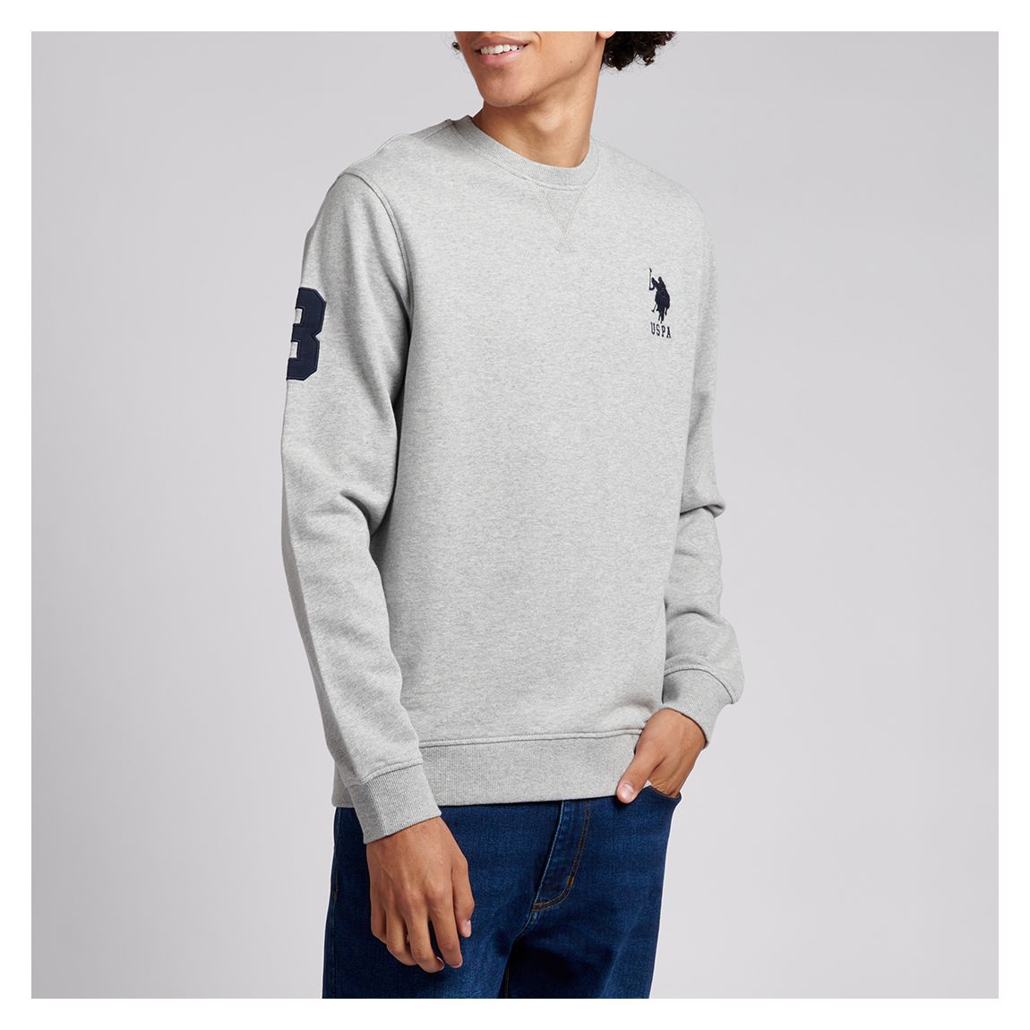 Grey Player Cotton Sweatshirt main product photo