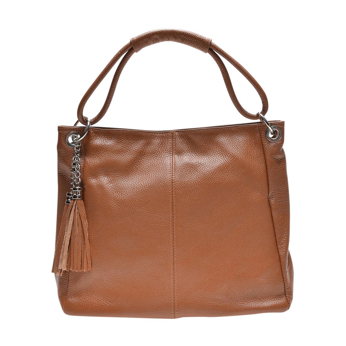 Brown Leather Top Handle Bag main product photo