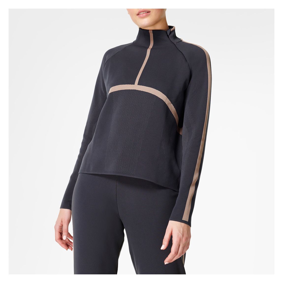 Grey Kinetic Seamless Run Sweat main product photo