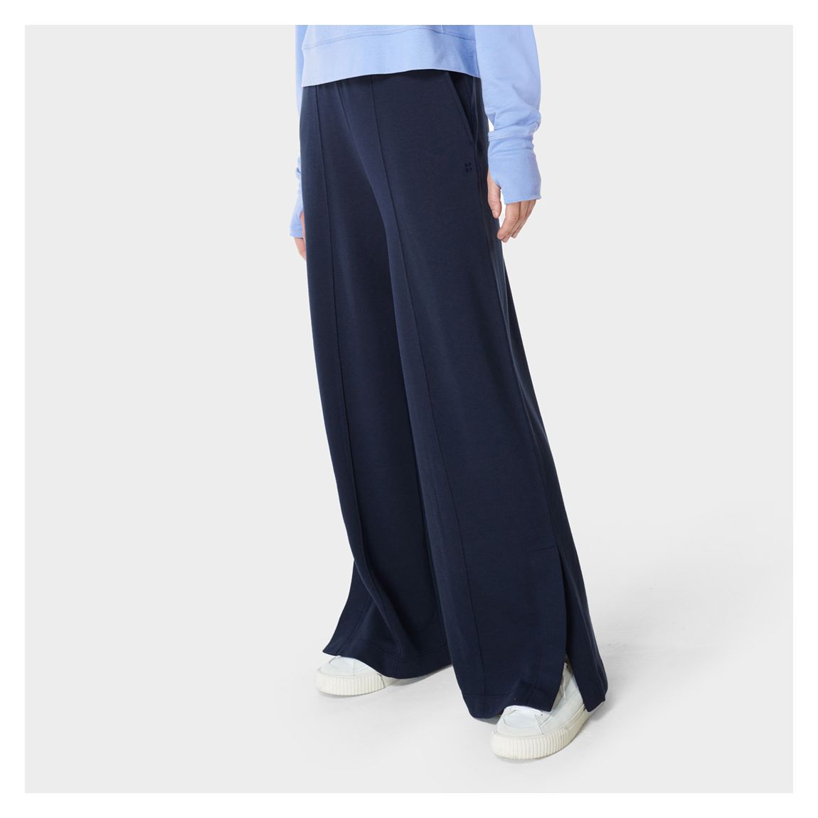 Navy After Class Wide Leg Trouser 30 Inch main product photo