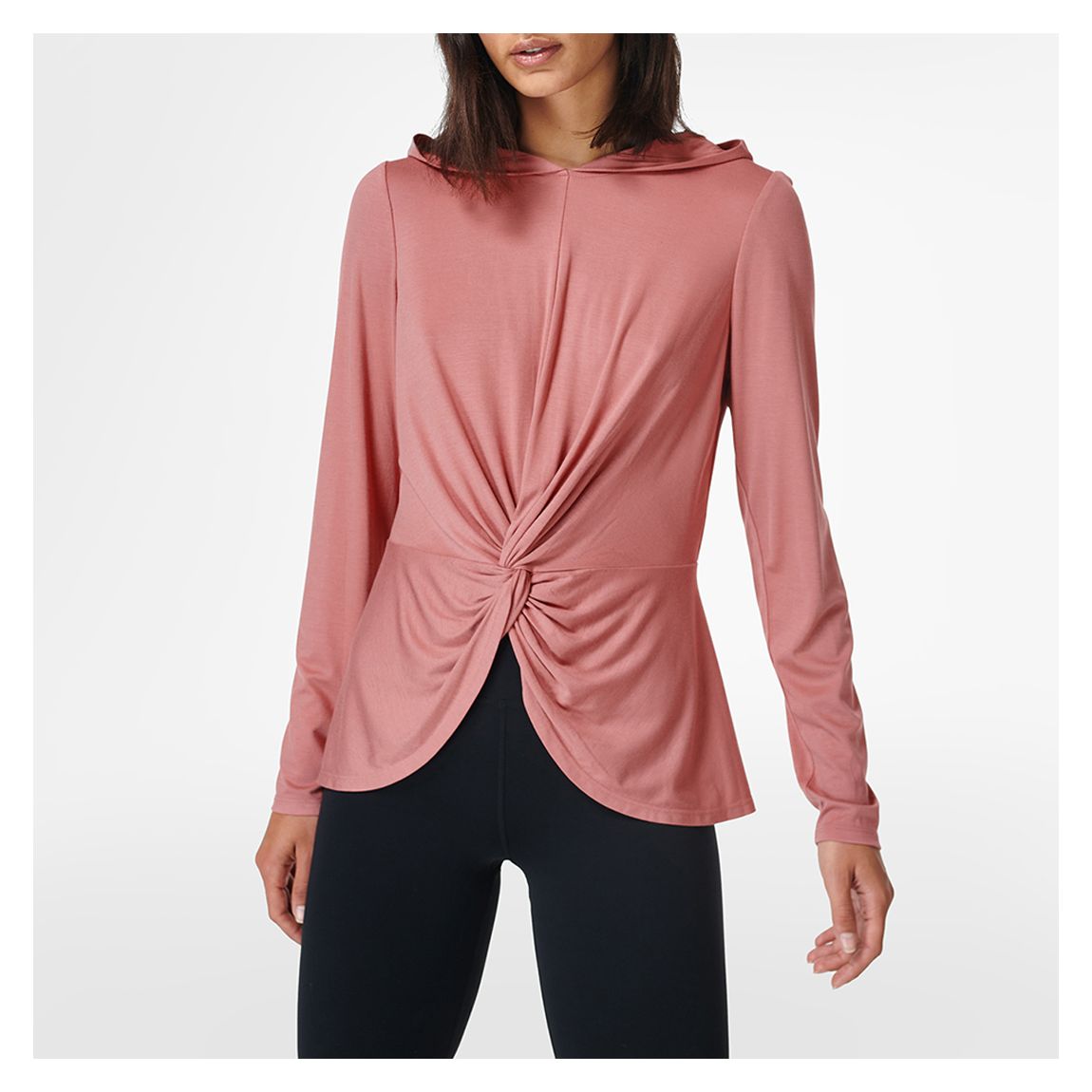 Tori Hooded Top - Cinder Pink main product photo