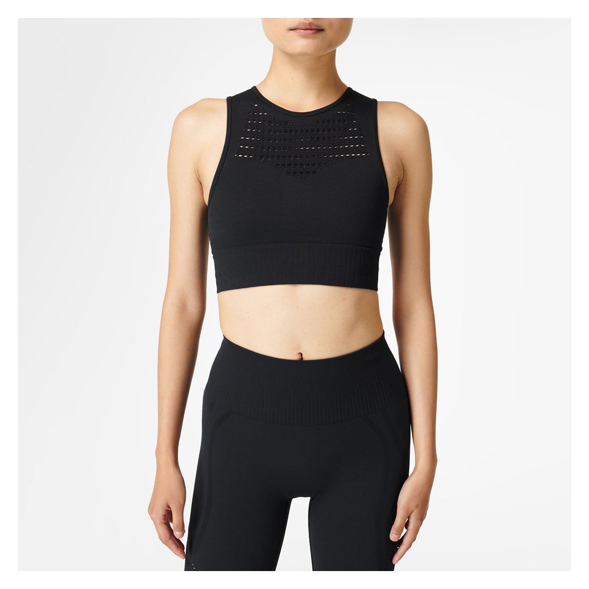 Black 360 Workout Bra main product photo