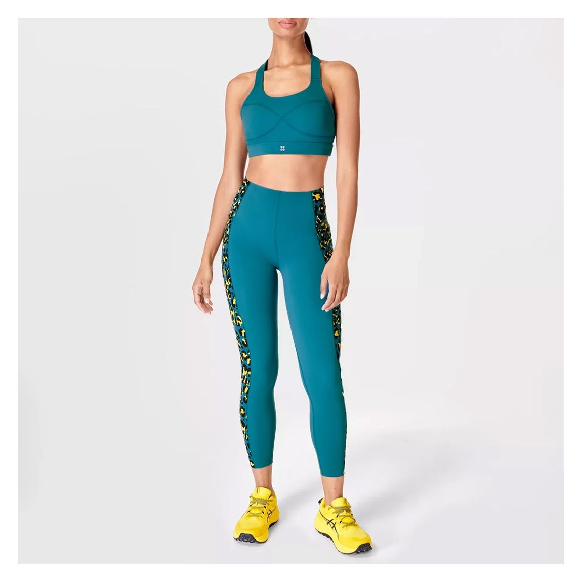 Pixel Leopard Print Power UltraSculpt High Waist Workout Leggings main product photo