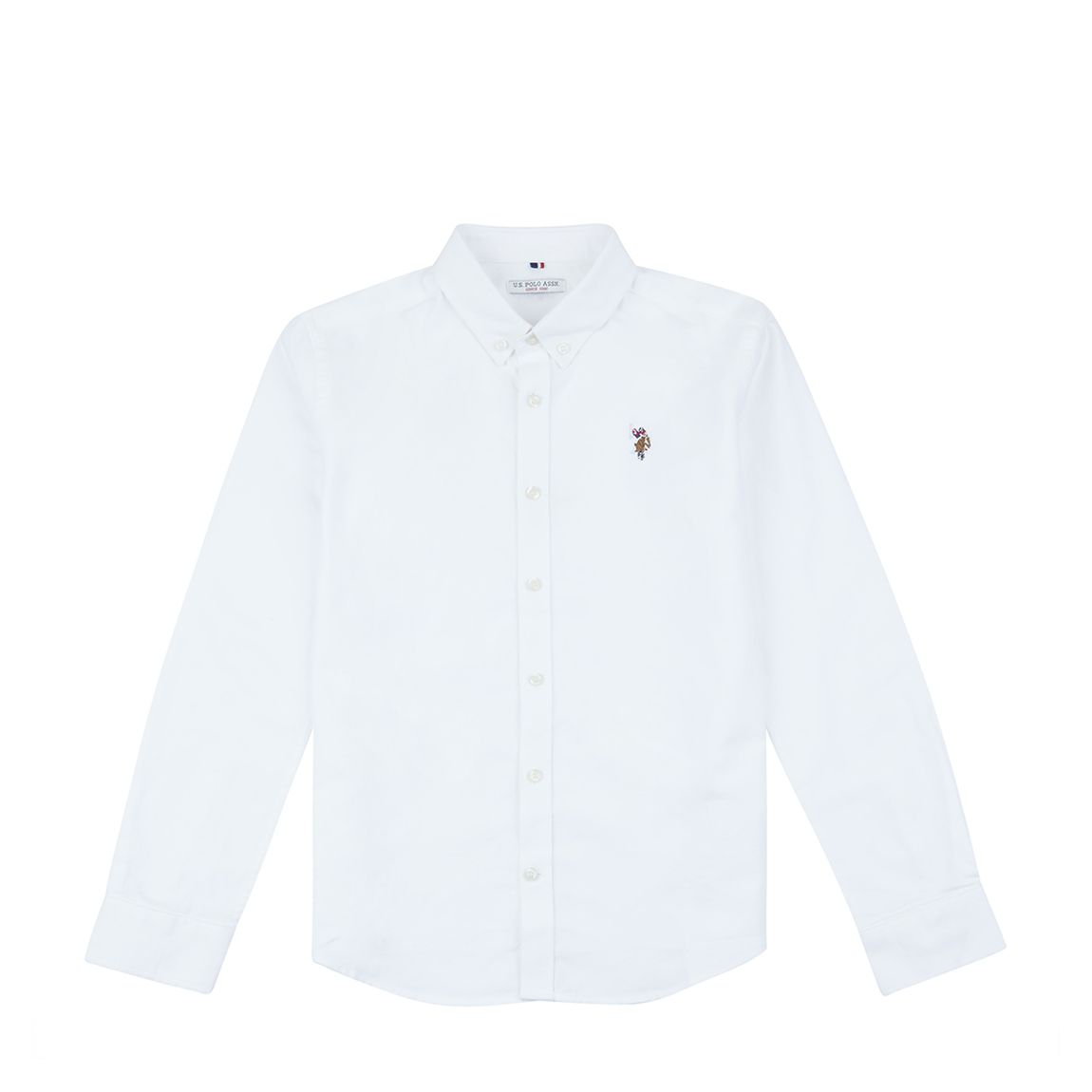 Boy's White Cotton Oxford Shirt main product photo