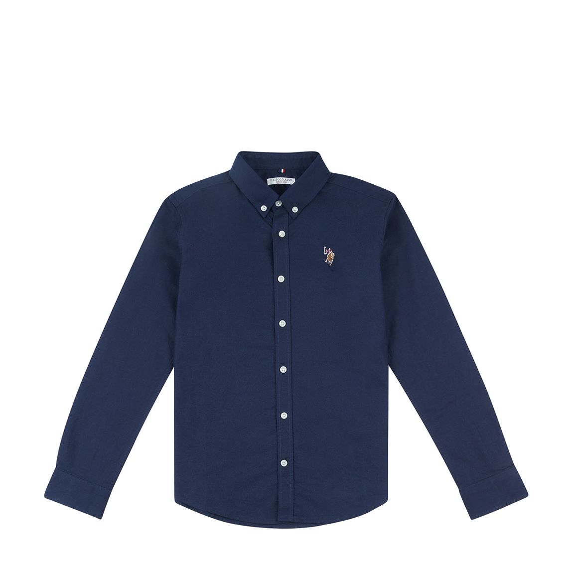Teen Boy's Navy Classic Logo Cotton Oxford Shirt main product photo