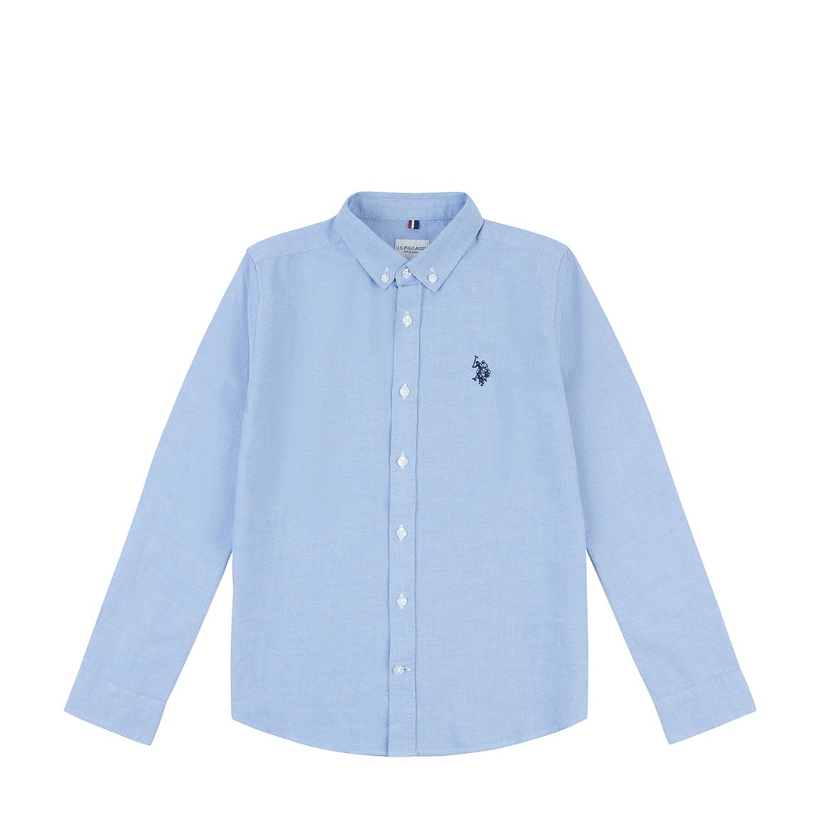 Teen Boy's Blue Cotton Oxford Shirt main product photo