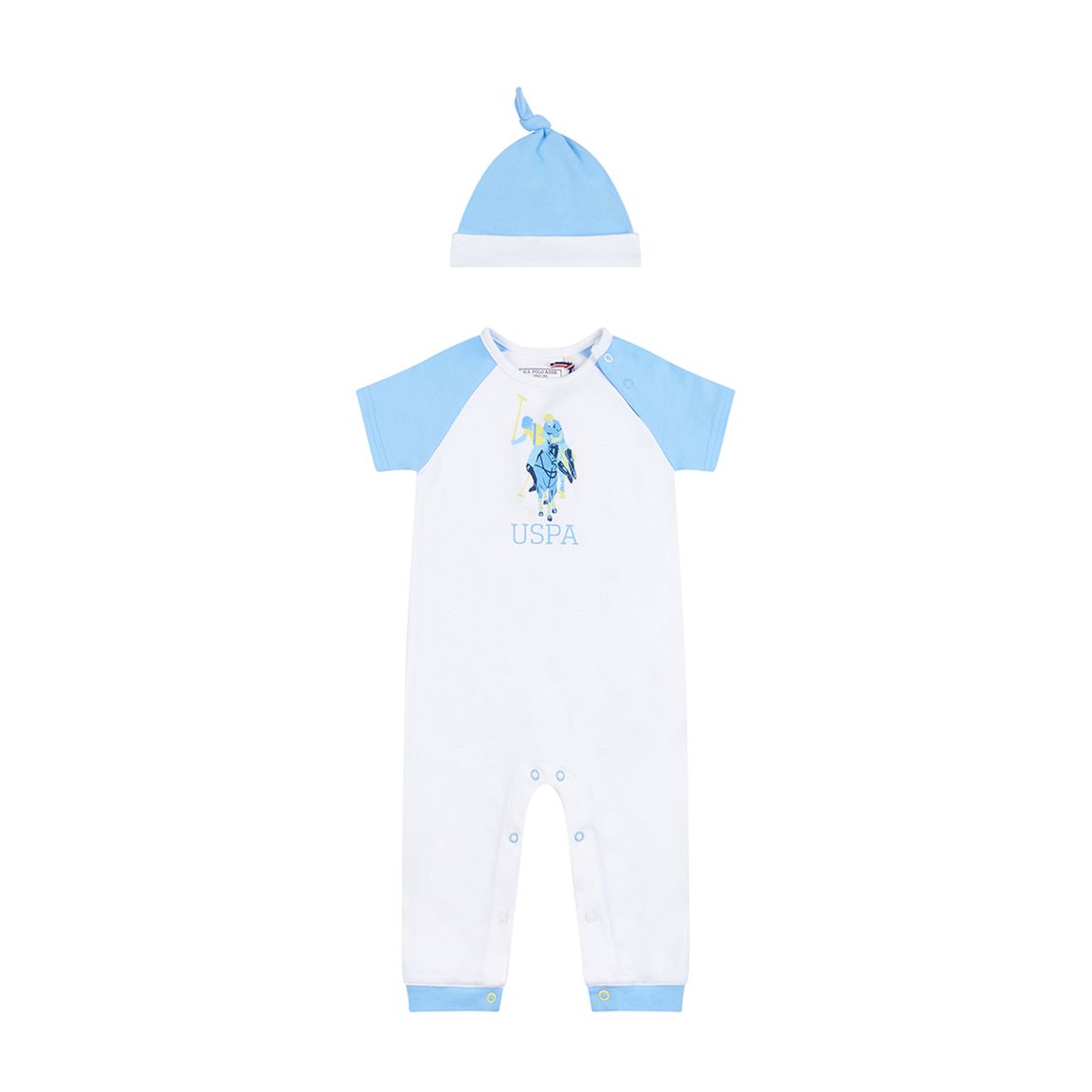 Baby's White Cotton Romper Set main product photo