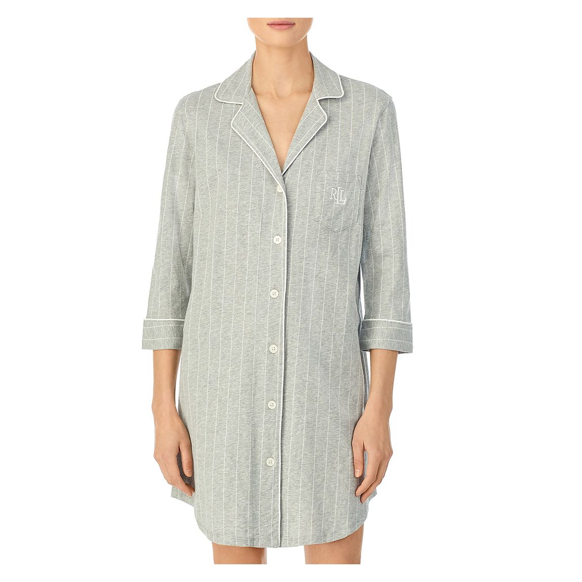 Grey Stripe Night Shirt main product photo