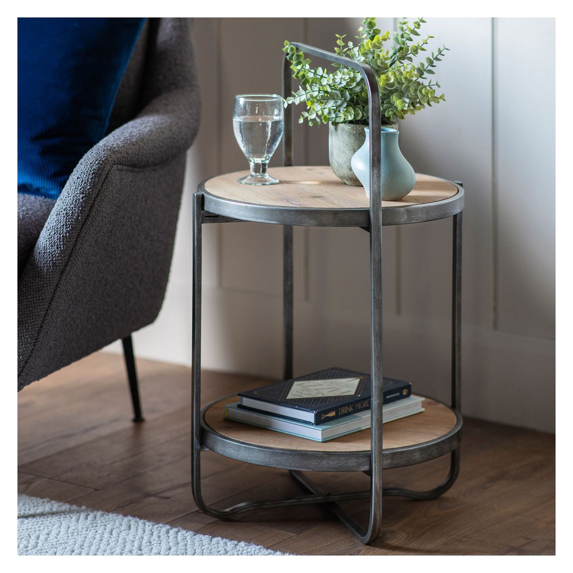 Yucaipa Side Table, Oak main product photo