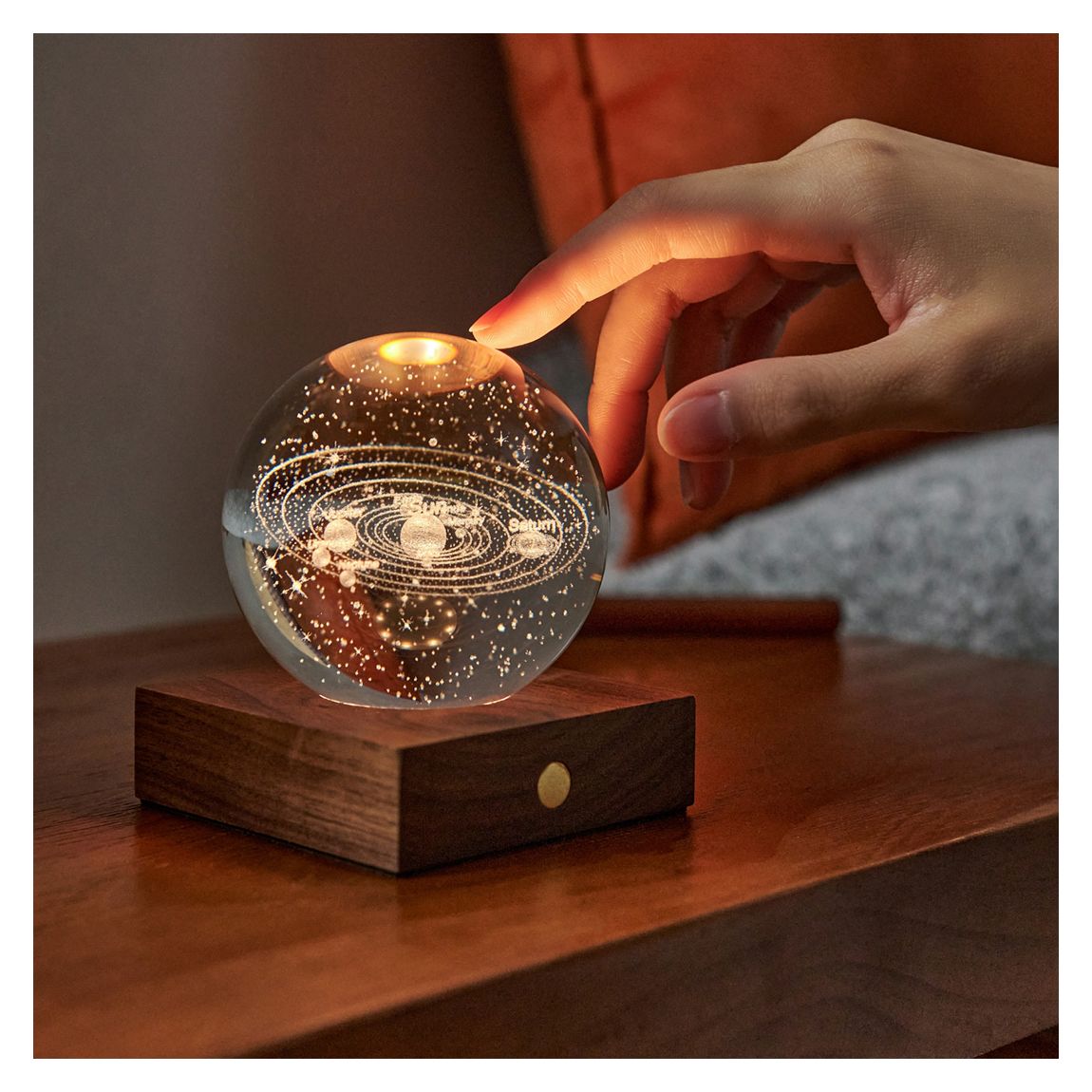 Amber Crystal Light, 3D Laser Solar System main product photo