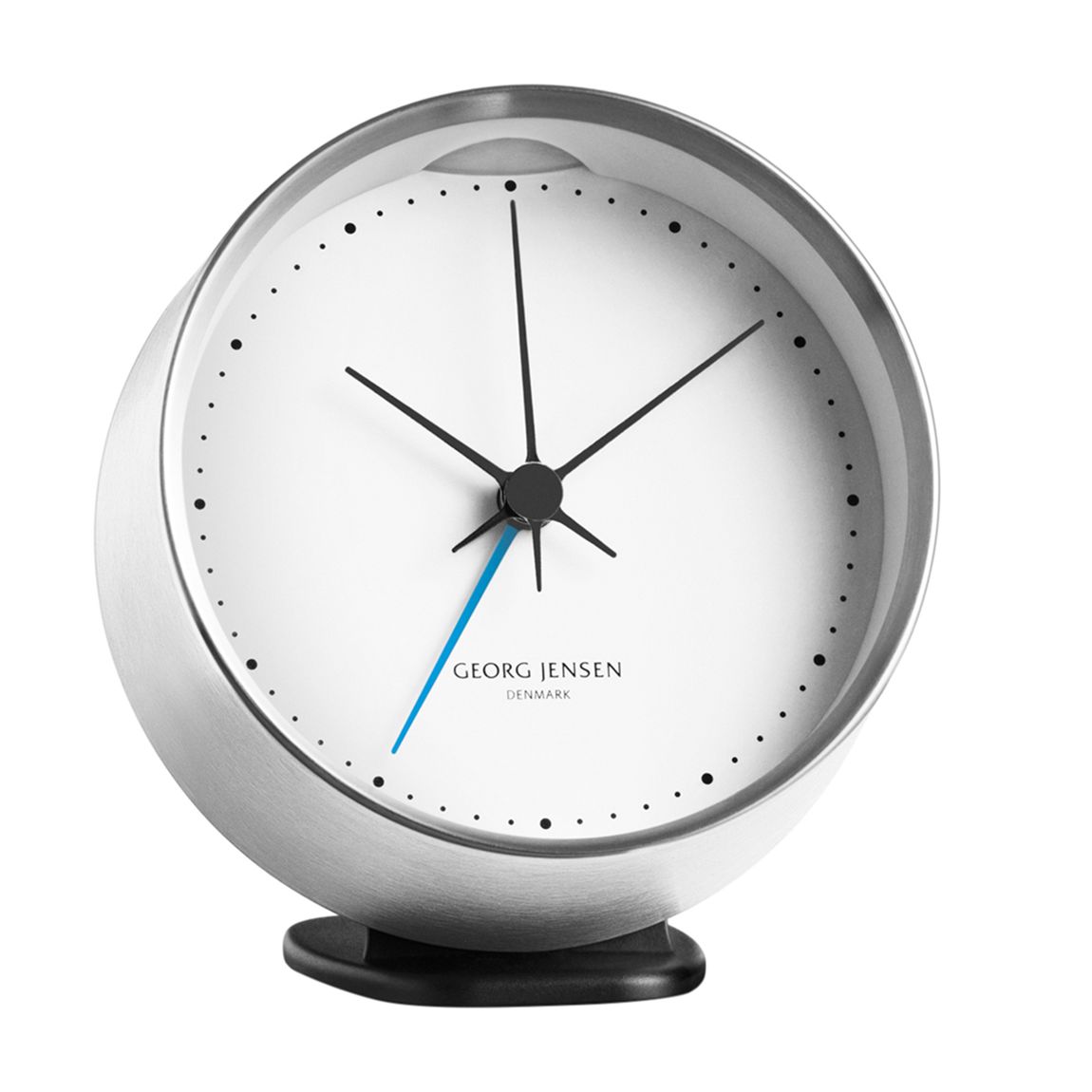 Henning Koppel Alarm Clock 10cm, Steel & White main product photo