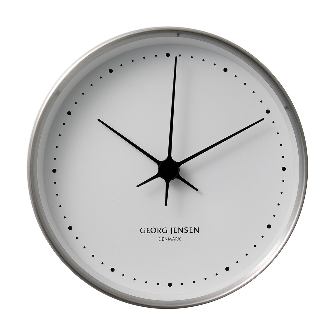 Henning Koppel Clock 10cm, Steel & White main product photo