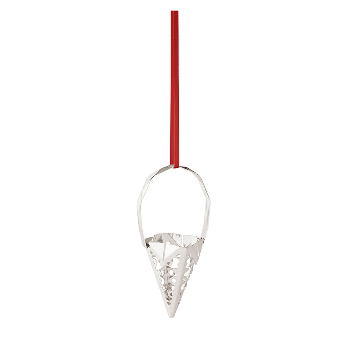 Holiday Ornament Cone Tree Decoration, Palladium main product photo