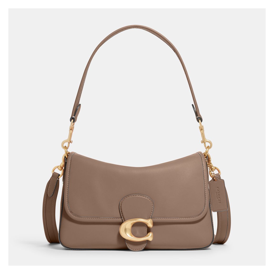 Beige Soft Calf Leather Tabby Shoulder Bag main product photo