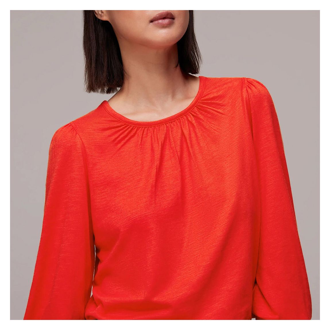 Red Deep Cuff Top main product photo
