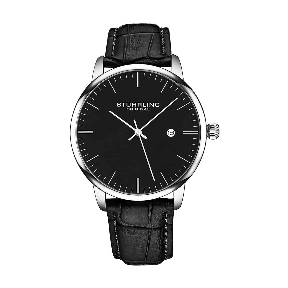 Men's Quartz Silver Date Watch 40mm main product photo