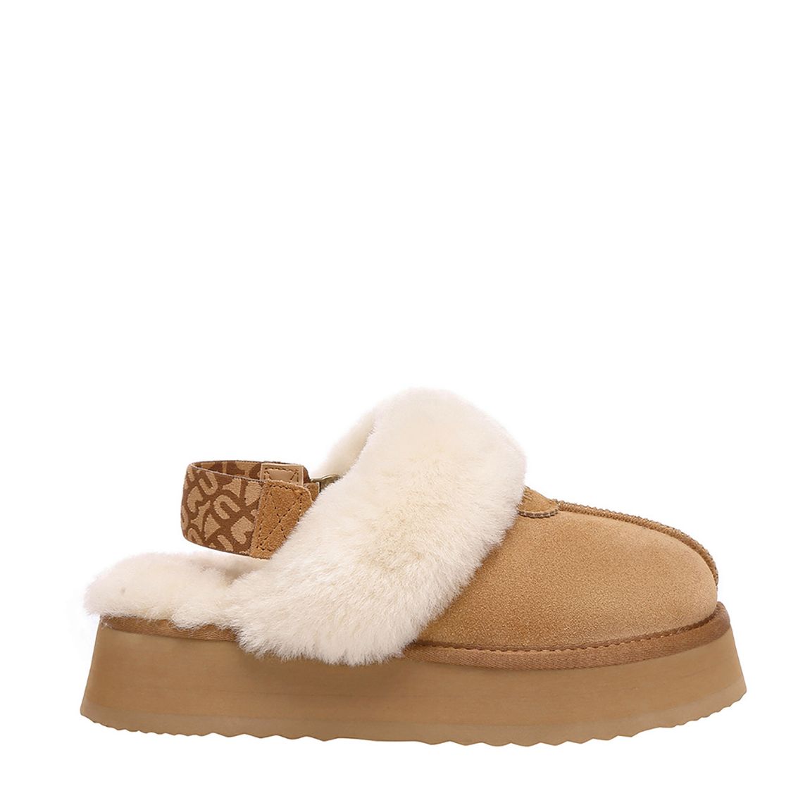 Women's Chestnut Wagtail Platform Slippers main product photo