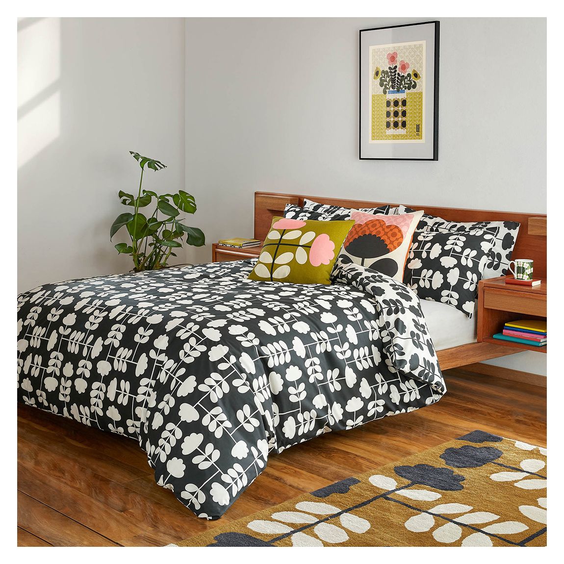 Cut Stem King Bedset, Monochrome main product photo