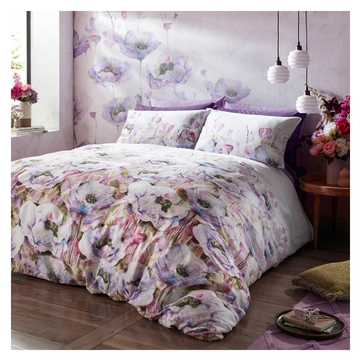 Papavera Single Bedset, Violet main product photo