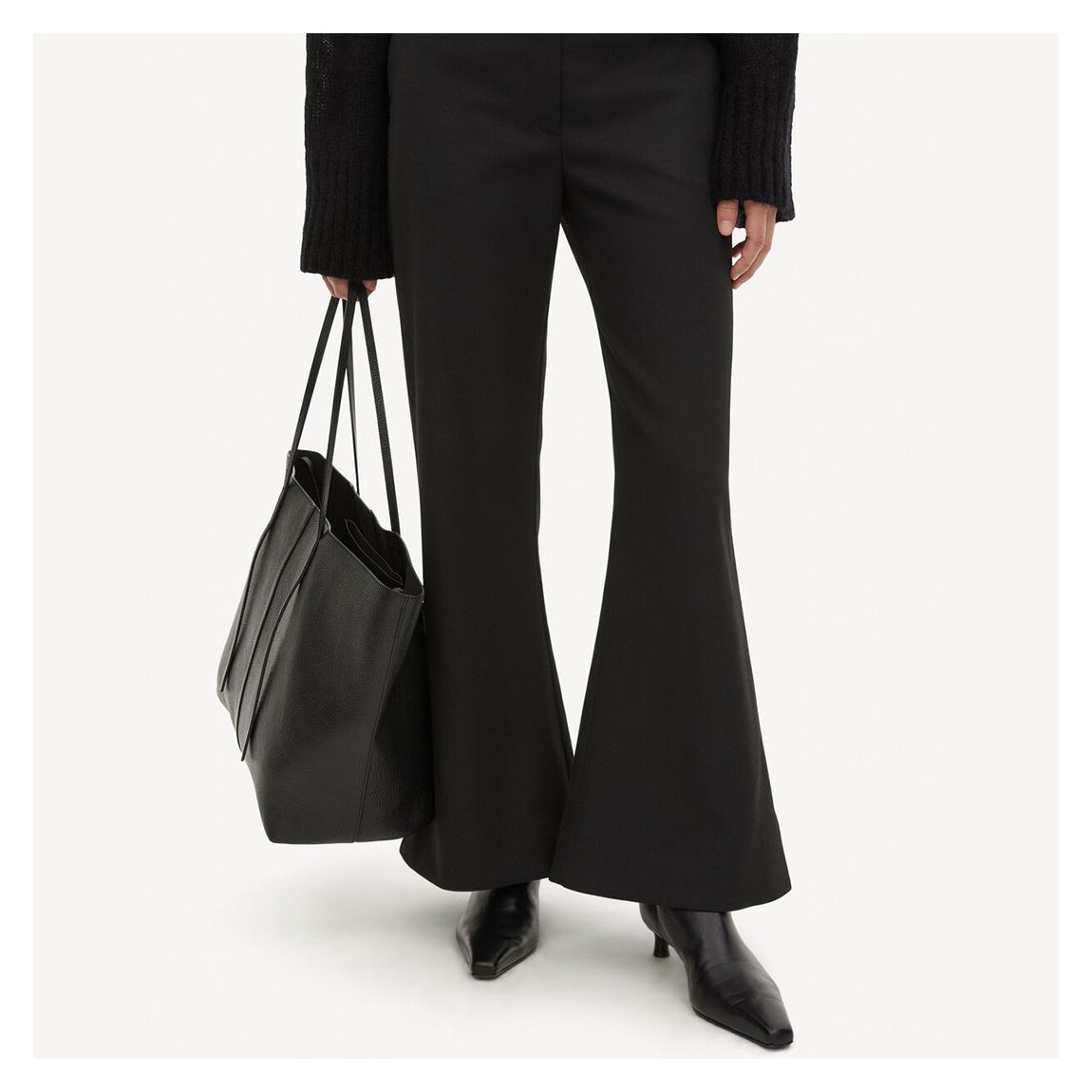 Black Carass Flare Trousers main product photo