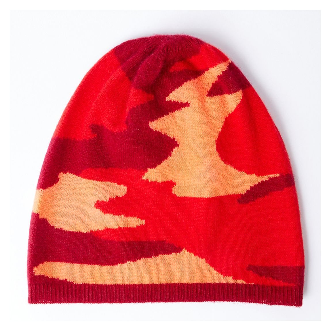 Red Camo Cashmere Classic Beanie main product photo