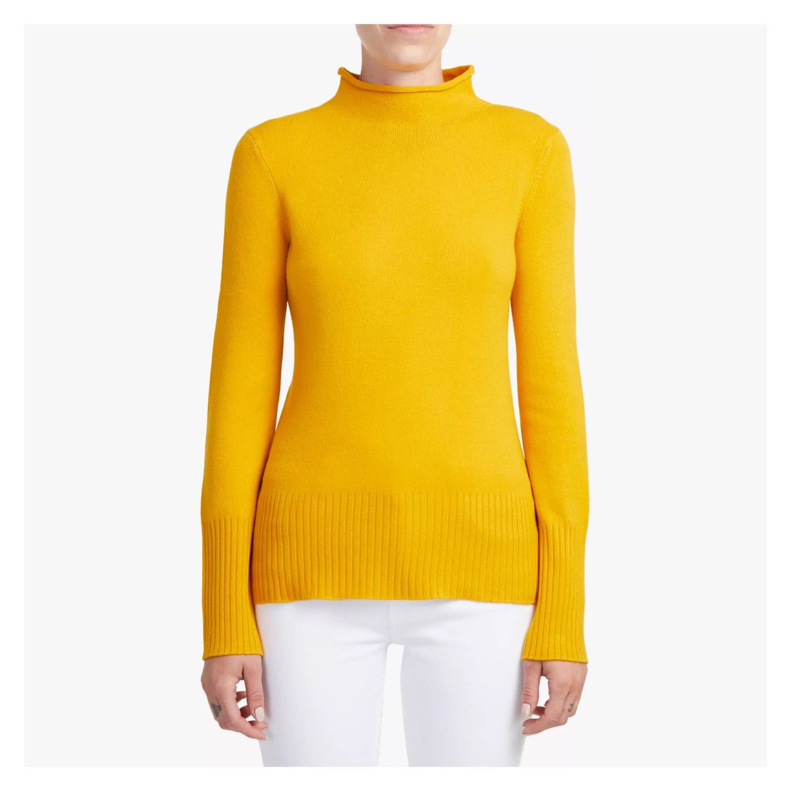 Yellow Roll Neck Jumper main product photo