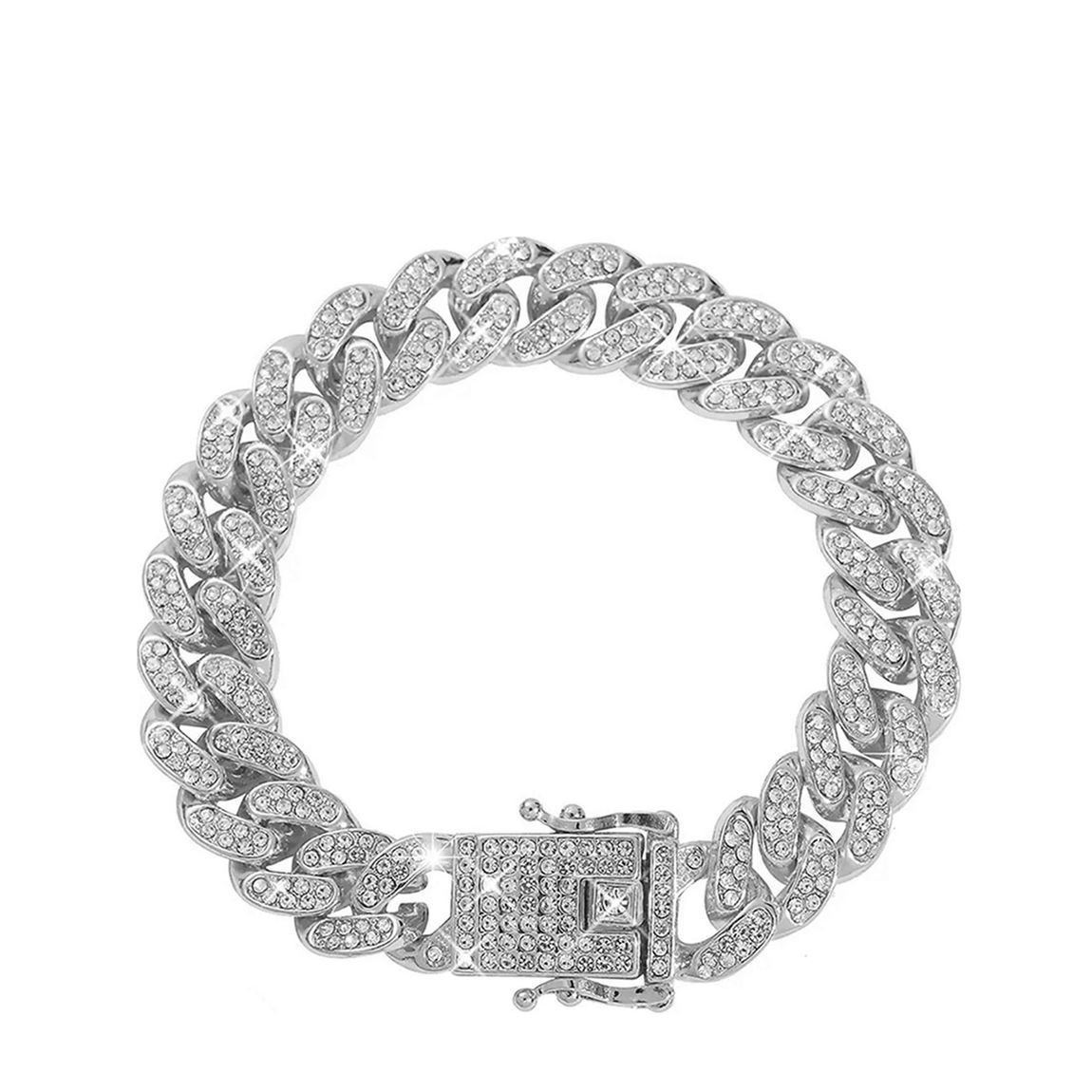 Silver Cz Cahin Link Bracelet main product photo
