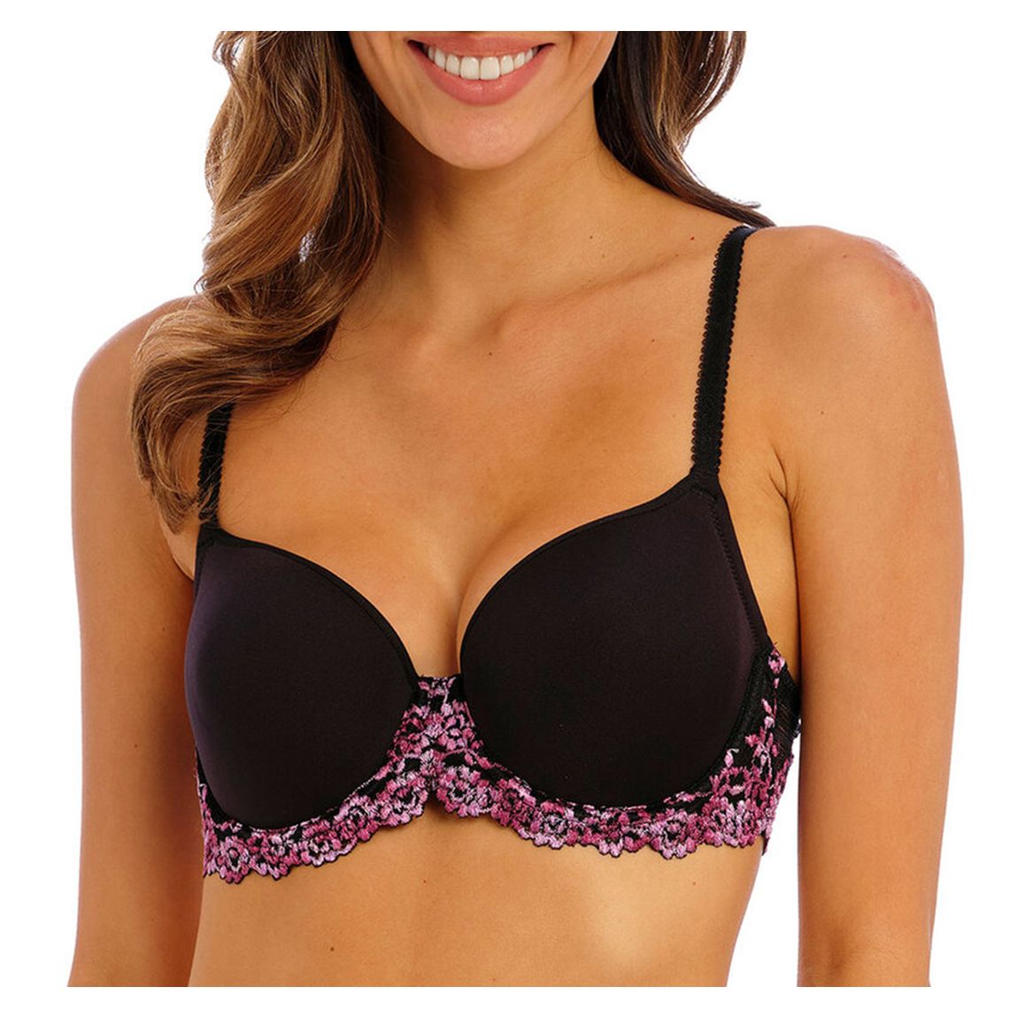 Black Embrace Lace Contour Bra main product photo