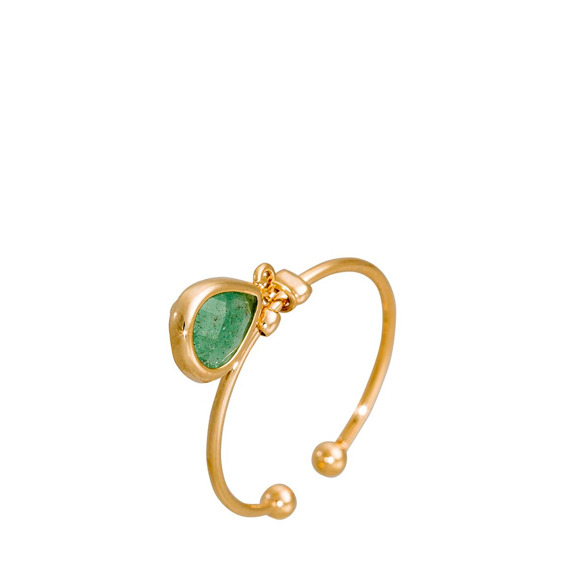 Adjustable Ring Louise Green Aventurine main product photo
