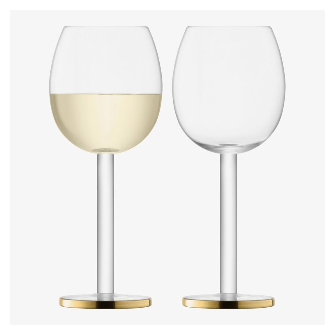 Set of 2 Luca Wine Glass 300ml Gold main product photo
