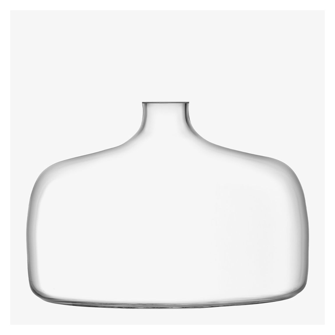 Vessel Wide Vase H18cm Clear main product photo