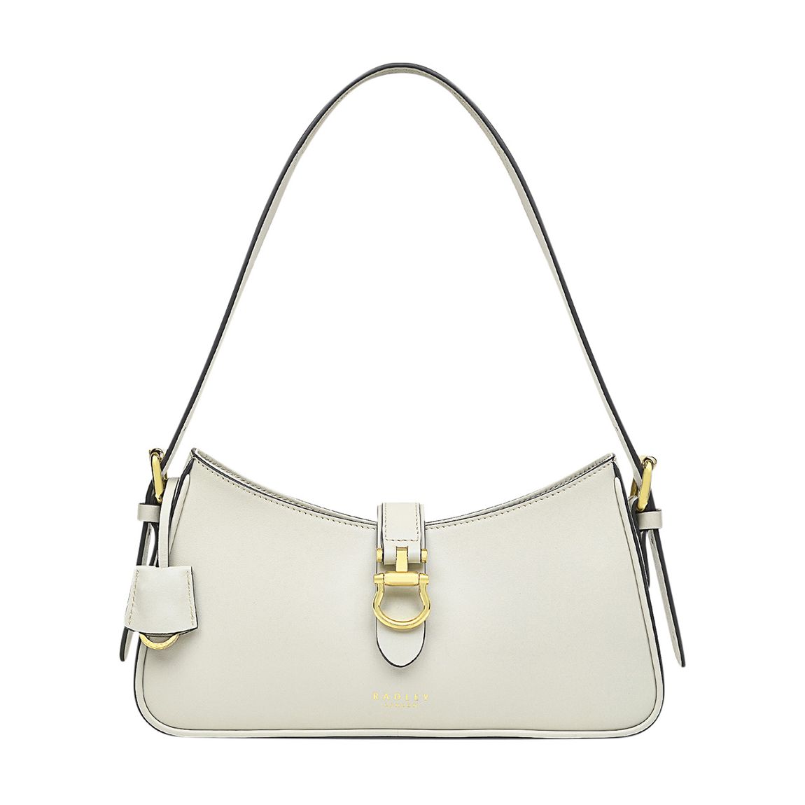 Light Grey Linden Gardens Medium Ziptop Shoulder Bag main product photo