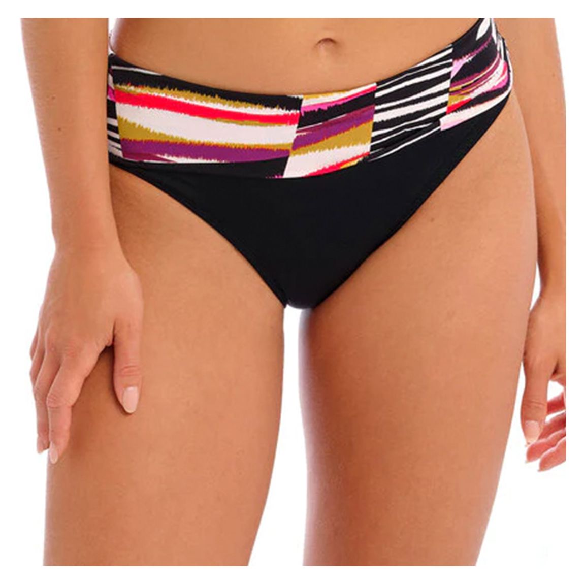 Black Sanoa Island Fold Bikini Brief main product photo