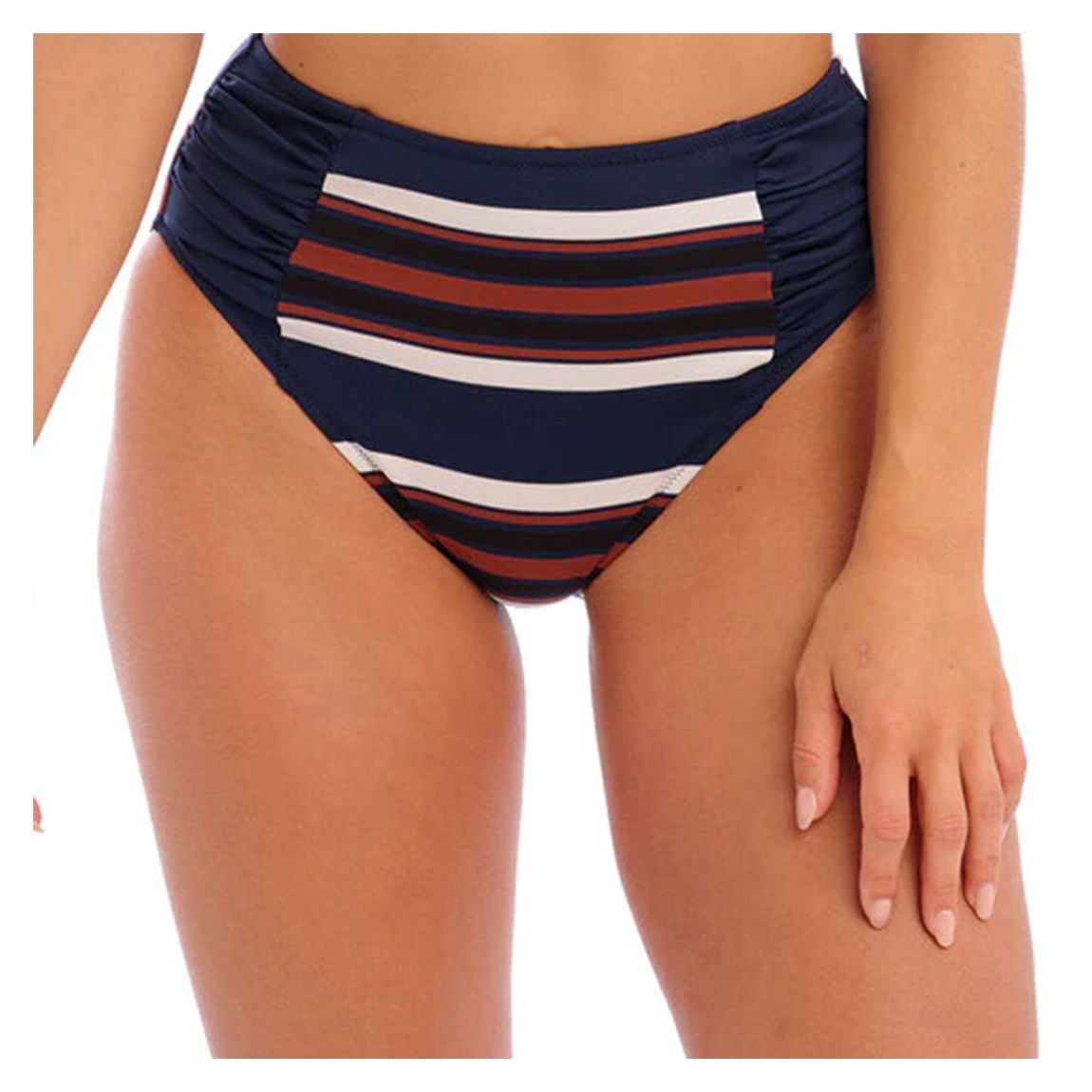 Navy Ocean Cove High Waist Bikini Brief main product photo