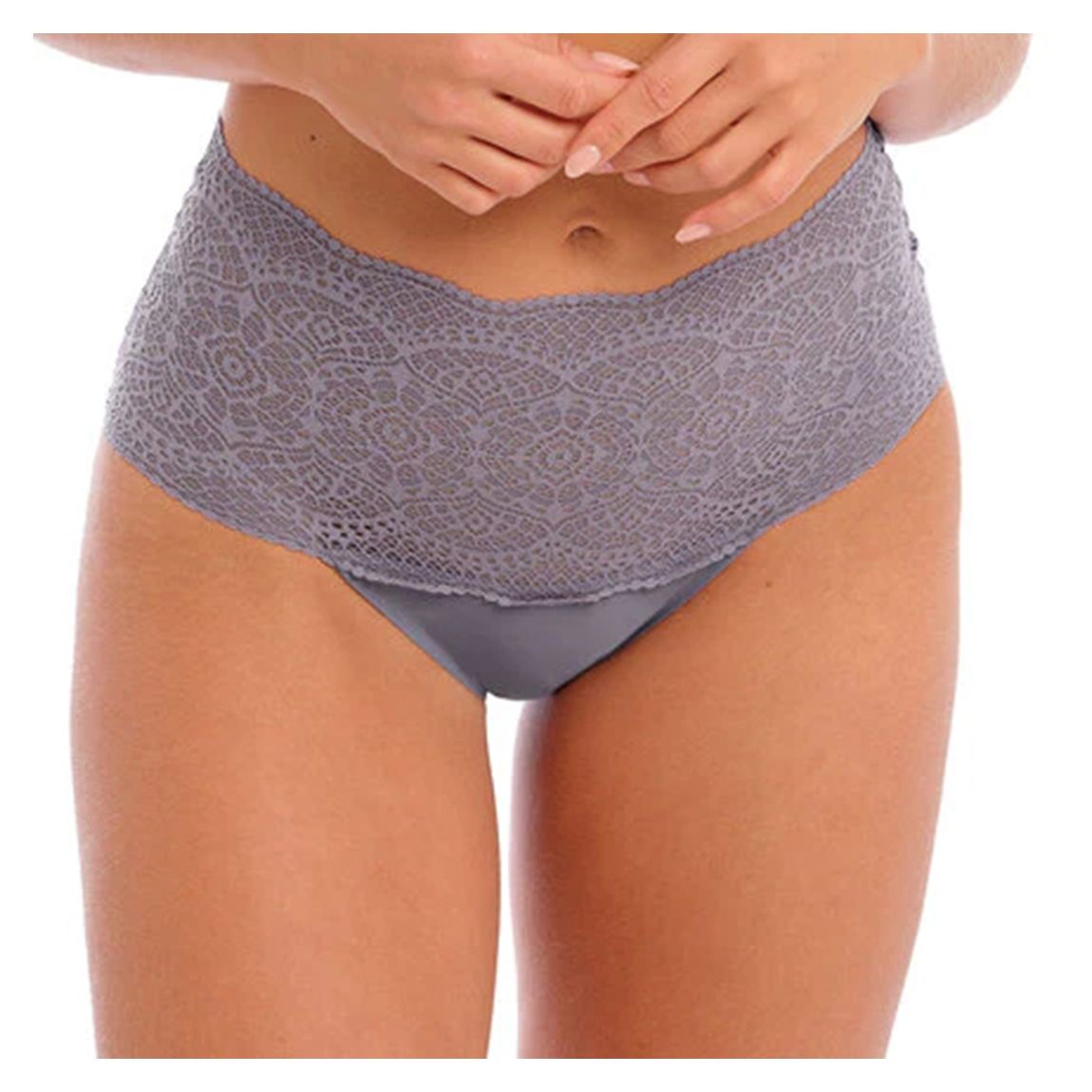 Grey Lace Ease Invisible Stretch Full Brief main product photo