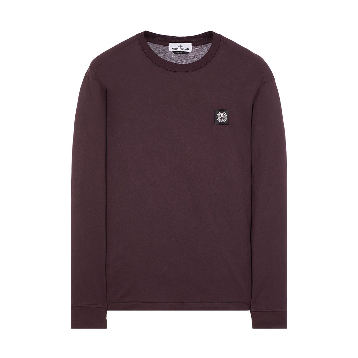 Dark Red Long Sleeve Cotton T-Shirt main product photo