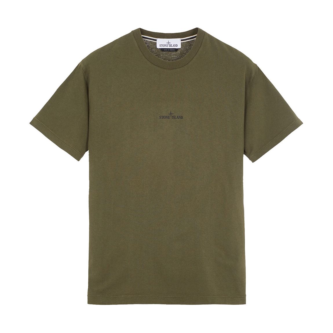 Khaki Stamp Two Print Cotton T-Shirt main product photo