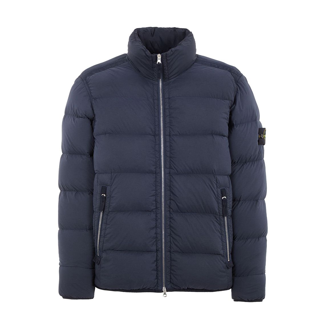Navy Nylon Down Puffer Jacket main product photo