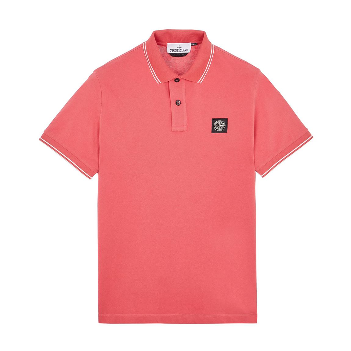 Pink Stretch Pique Polo Shirt main product photo