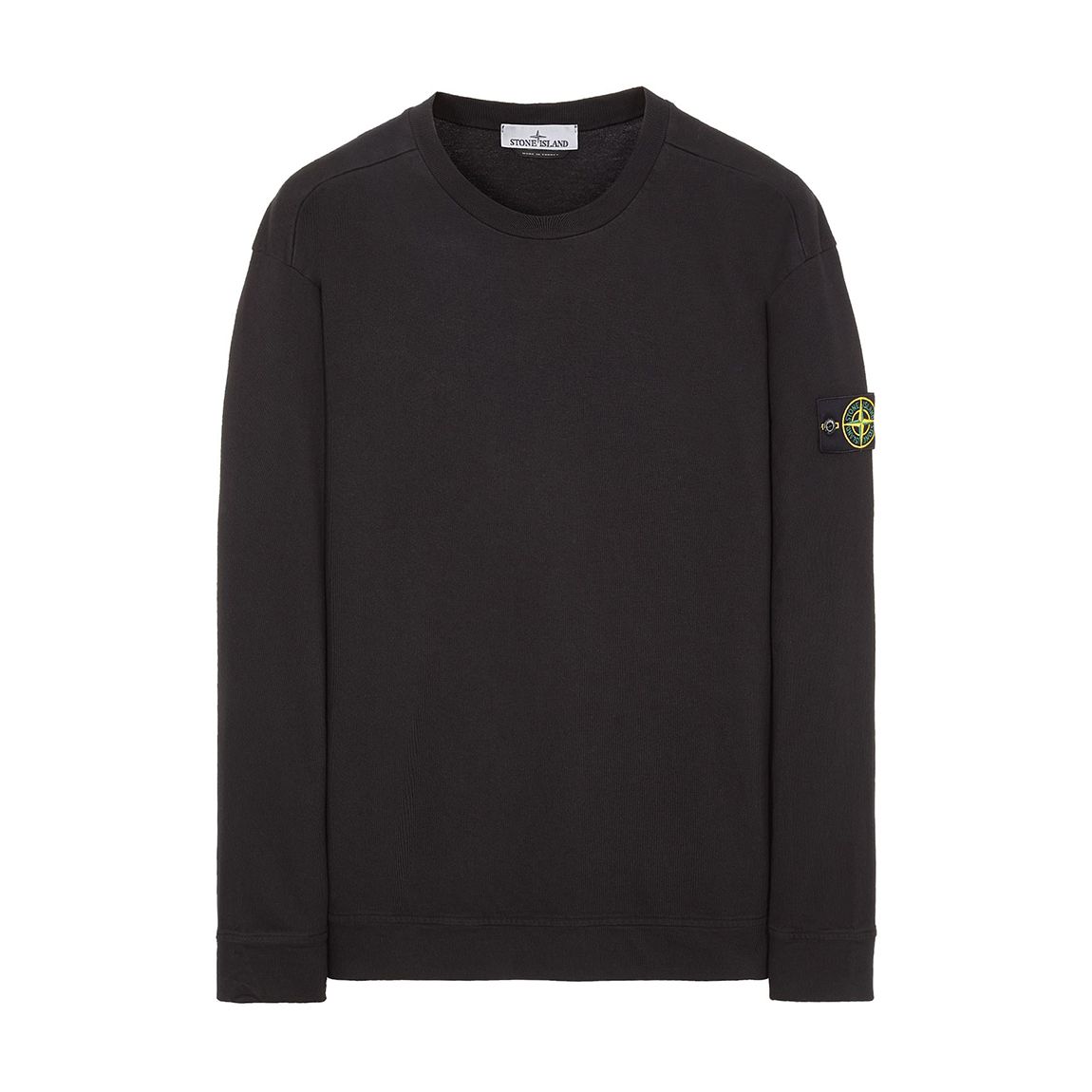 Black Brushed Cotton Fleece Sweatshirt main product photo