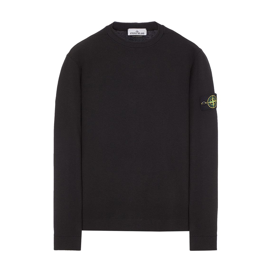 Black Crew Neck Cotton Blend Sweatshirt main product photo