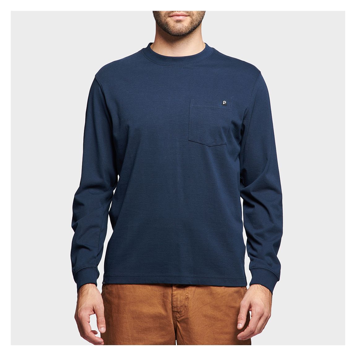 Navy Cotton Pocket Detail T-Shirt main product photo