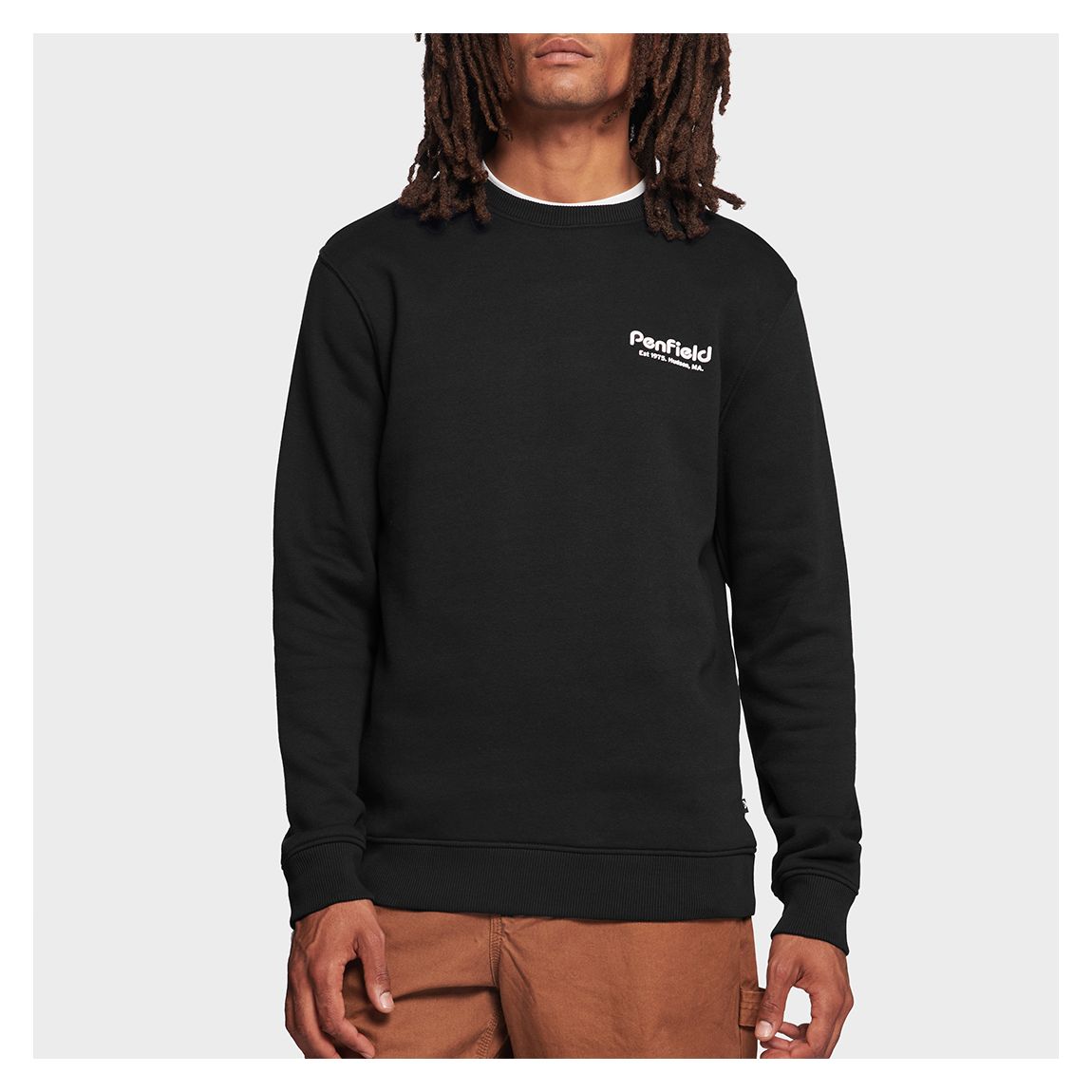 Black Hudson Script Sweatshirt main product photo