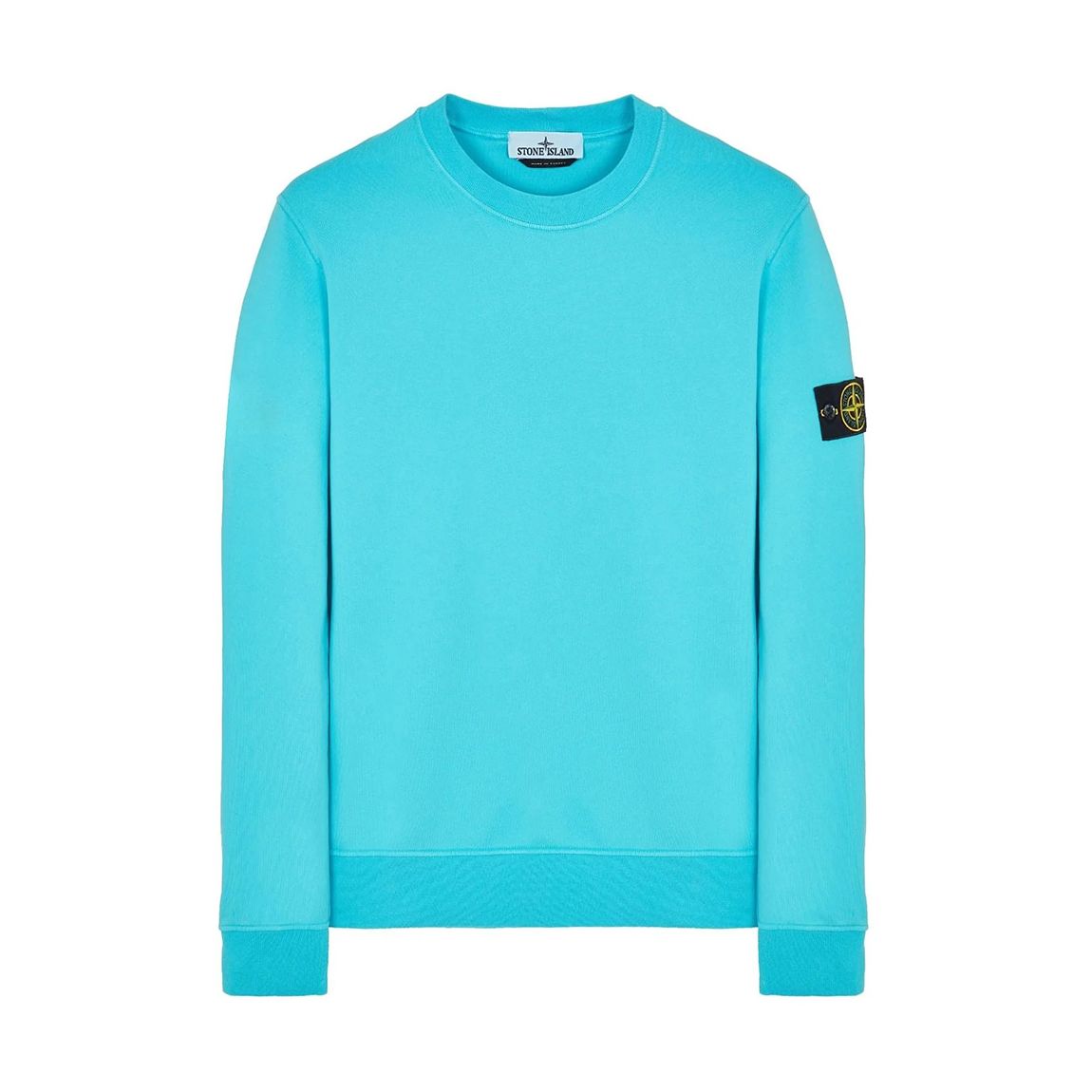 Blue Ribbed Crew Neck Sweatshirt main product photo