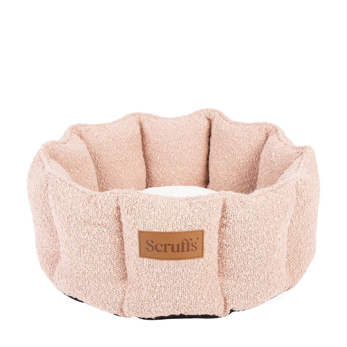 Boucle Cat Bed, Pale Rose main product photo