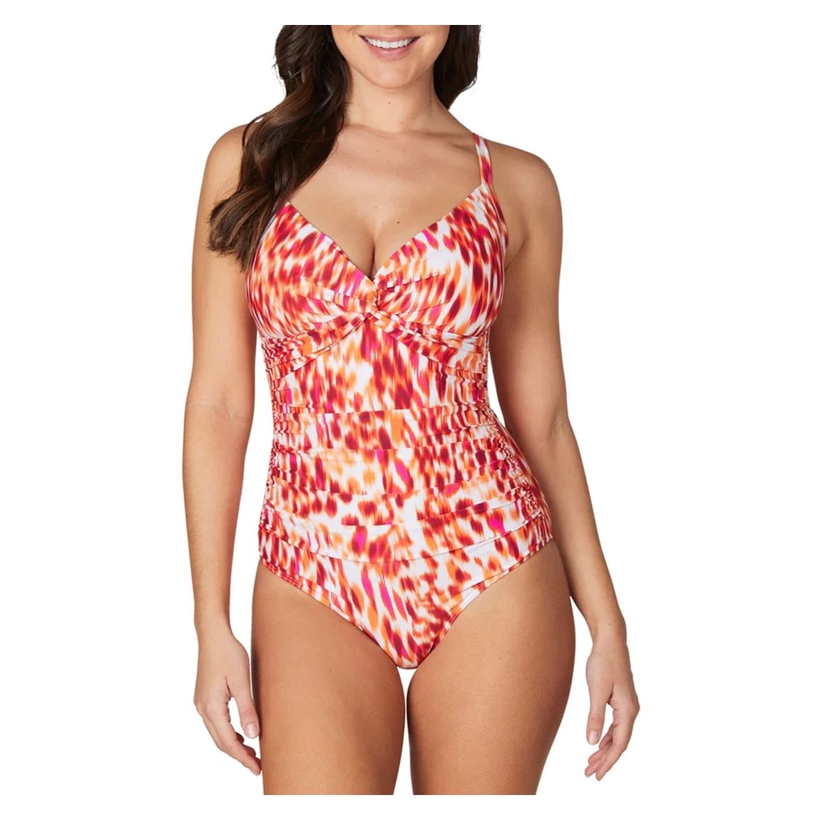 Orange Tribal Skin Katie Swimsuit main product photo
