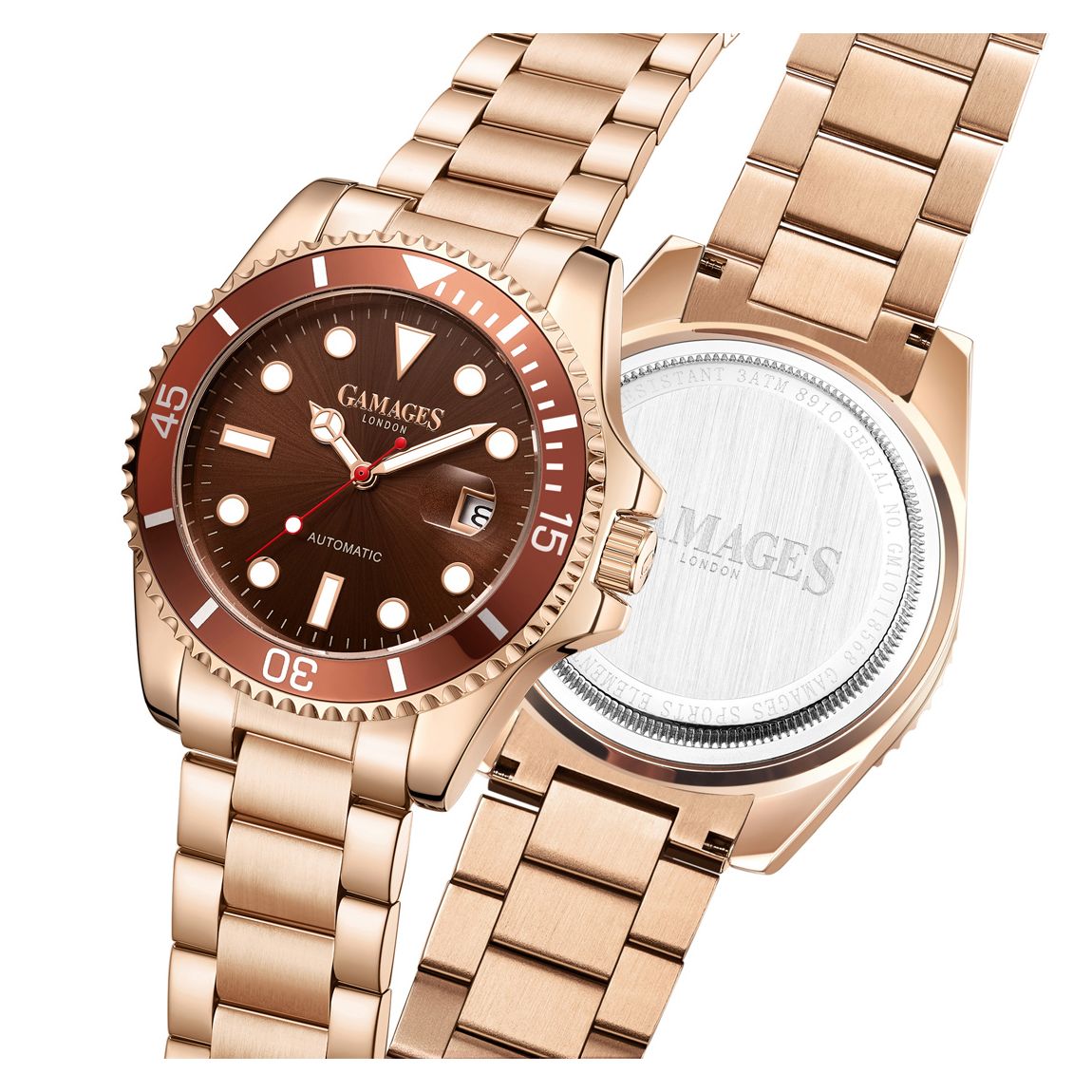 Men's Gamages Of London Limited Edition Hand Assembled Sports Element Automatic Rose main product photo
